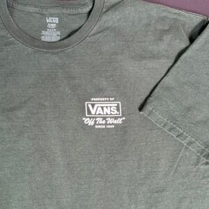 Vans "Off The Wall" Since 1966 Dark Green T‎ Shirt Men's XLarge